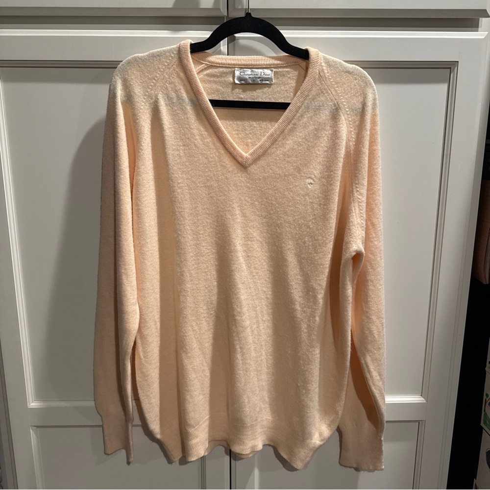 Vintage Christian Dior Monsieur V-neck sweater